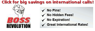 Big savings on international calls!.
